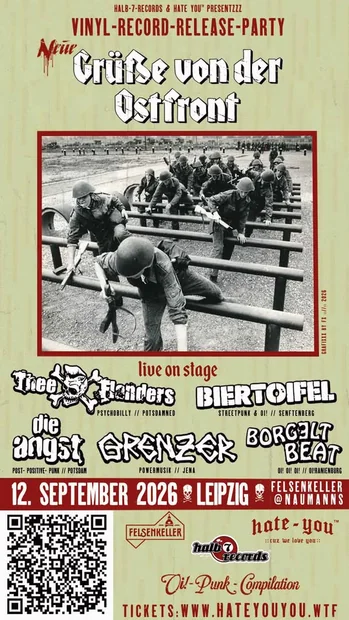 NEUE GRÜẞE von der OSTFRONT - VINYL-RECORD-RELEASE-PARTY